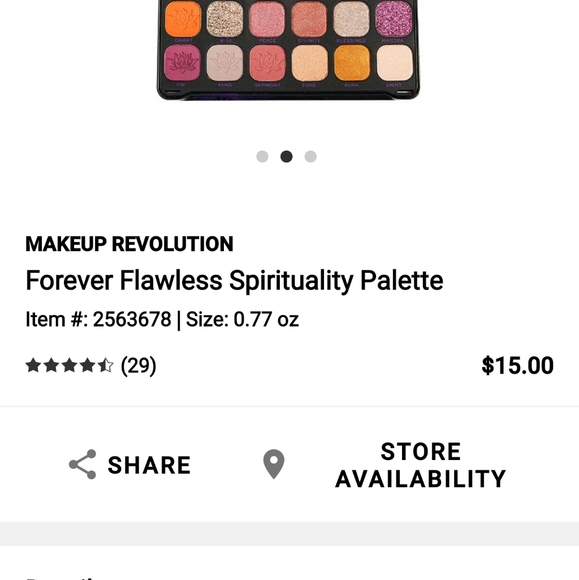 Revolution eyeshadow pallette Sold - Picture 2 of 2